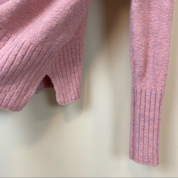 Madewell Sweater Mock Turtleneck Soft Pink Women's Size S Style F8882 - Picture 3 of 8